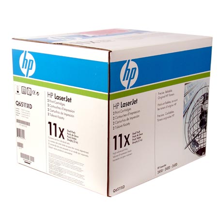 HP 11X (Q6511XD) CARTUS TONER NEGRU-2pack HP 11X (Q6511XD) CARTUS TONER NEGRU-2pack