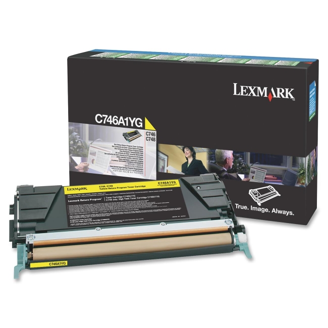 LEXMARK-C746A1YG-CARTUS-TONER-YELLOW