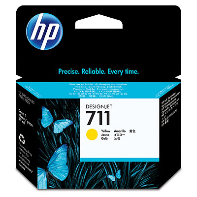 HP-711--CZ132A--CARTUS-YELLOW