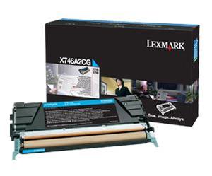 LEXMARK-X746--X746A2CG--CARTUS-TONER-CYAN