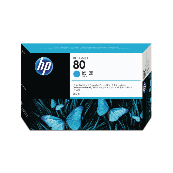 HP-80--C4846AE--CARTUS-COLOR-CYAN