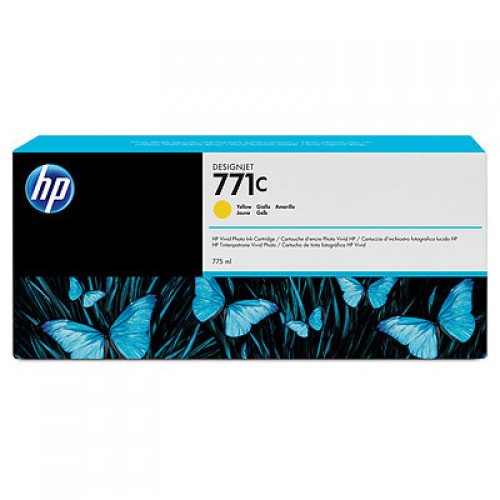 HP-771C--B6Y10A--CARTUS-COLOR-YELLOW